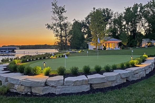 Toronto backyard putting green